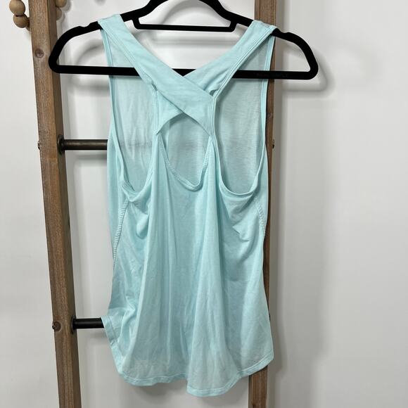 Athleta Sleeveless Razorback Light Green Tank Size Small - Picture 5 of 7